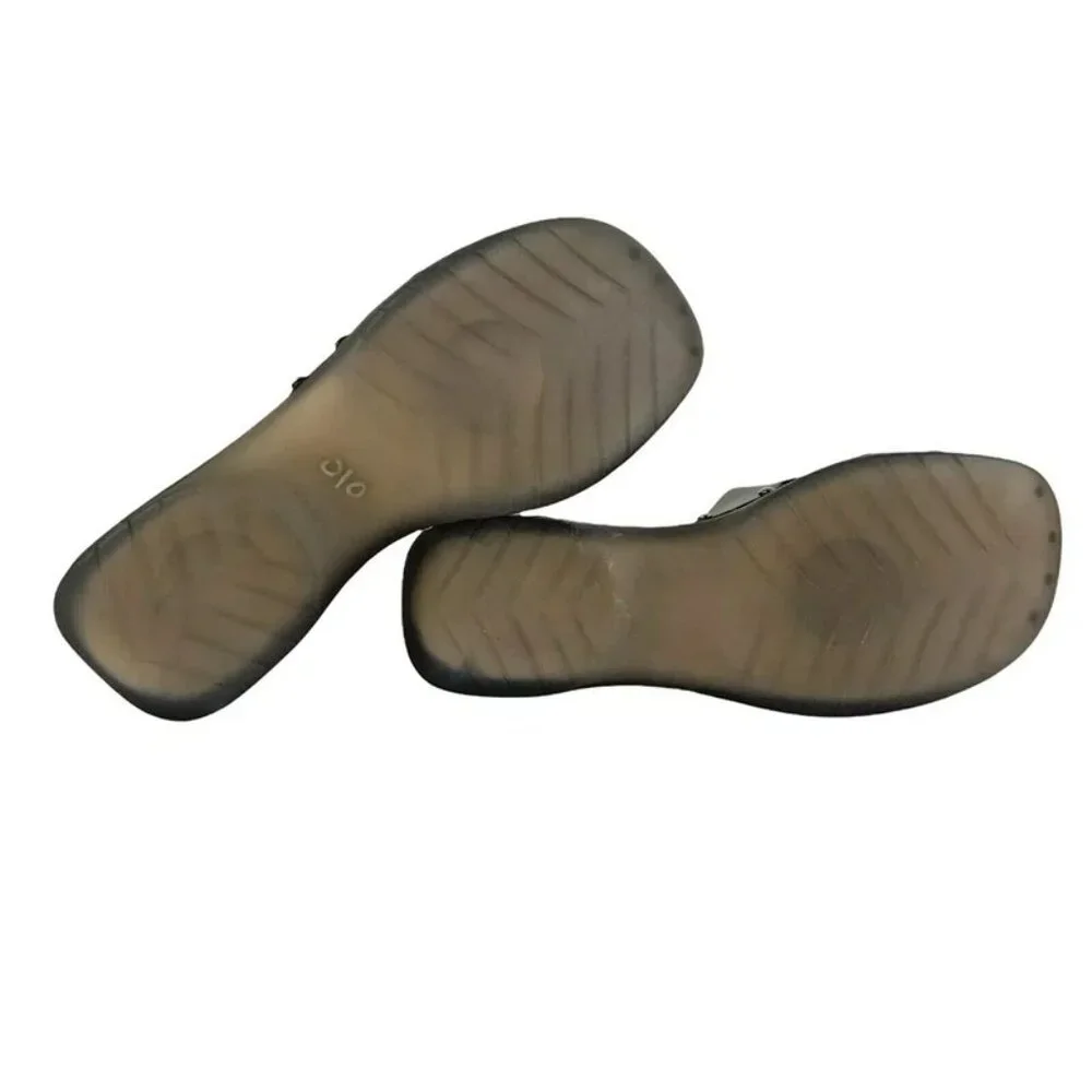 Lorenzo Chelini Womens T33338-A Brown Clear Strap Comfort Slide Sandal Size US 8 - Picture 8 of 10
